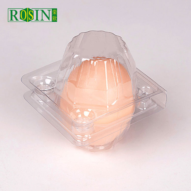 Egg Carton 1 Holes Plastic Egg Tray With Lid Clear Clamshell Disposable Wholesale Blister Tray Customized Size PET