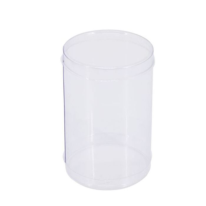 Wholesaler clear plastic cylinder box PET PVC PP round plastic boxes tube packaging box for candy