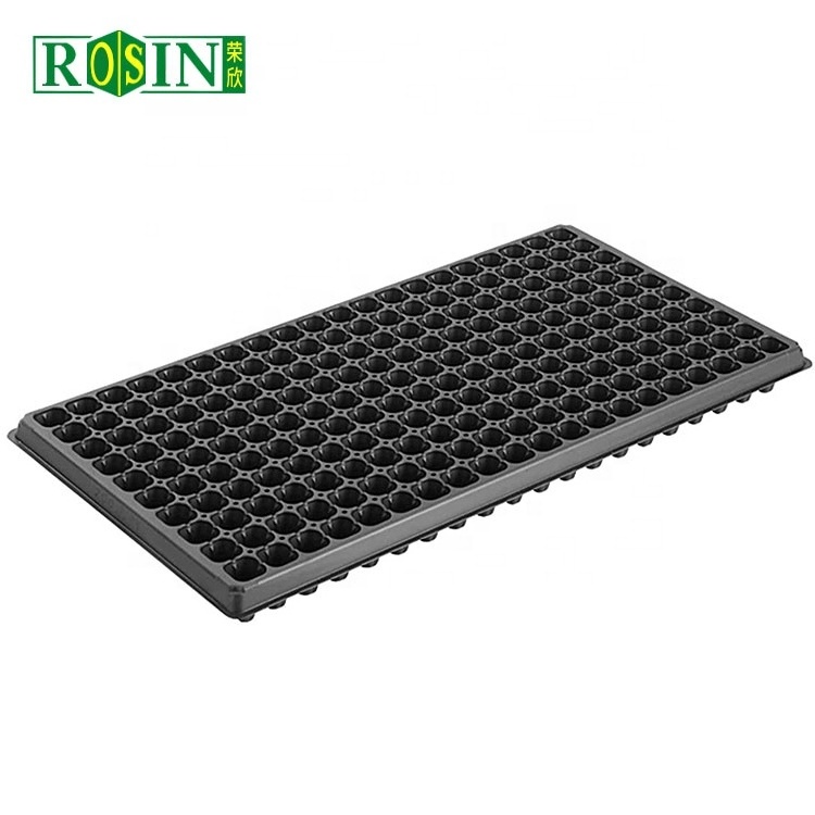 200 Cells PS Black Plastic Plug Seed Starting Grow Germination Trays For Plant Propagation Nursery Seedling