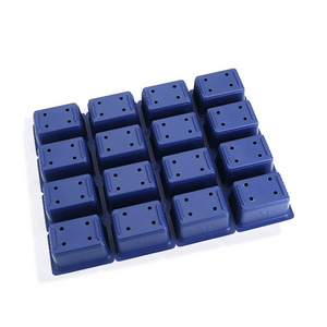 16 Cells Blue plug 60g PS Plastic Plant nursery tray vacuum Seed Germination vegetable garden plastic seeding nursery tray