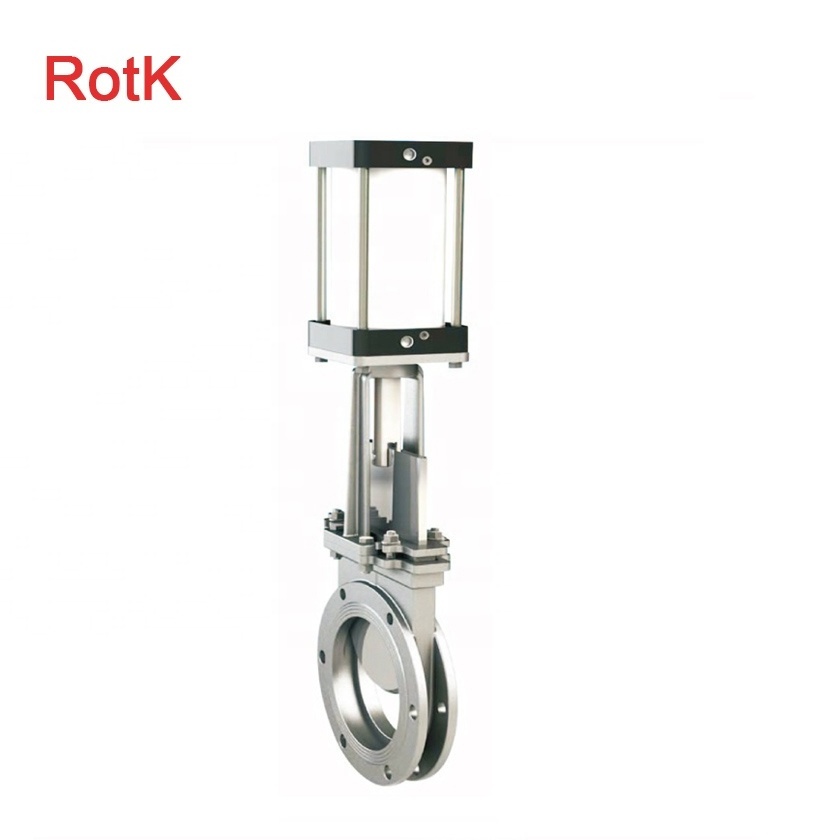 Stainless Steel 6 Inch Pneumatic Atuated Flange Knife Gate Valve