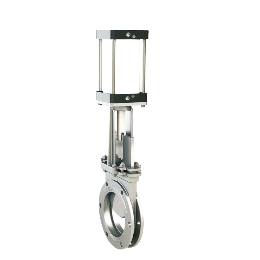 Stainless Steel 6 Inch Pneumatic Atuated Flange Knife Gate Valve