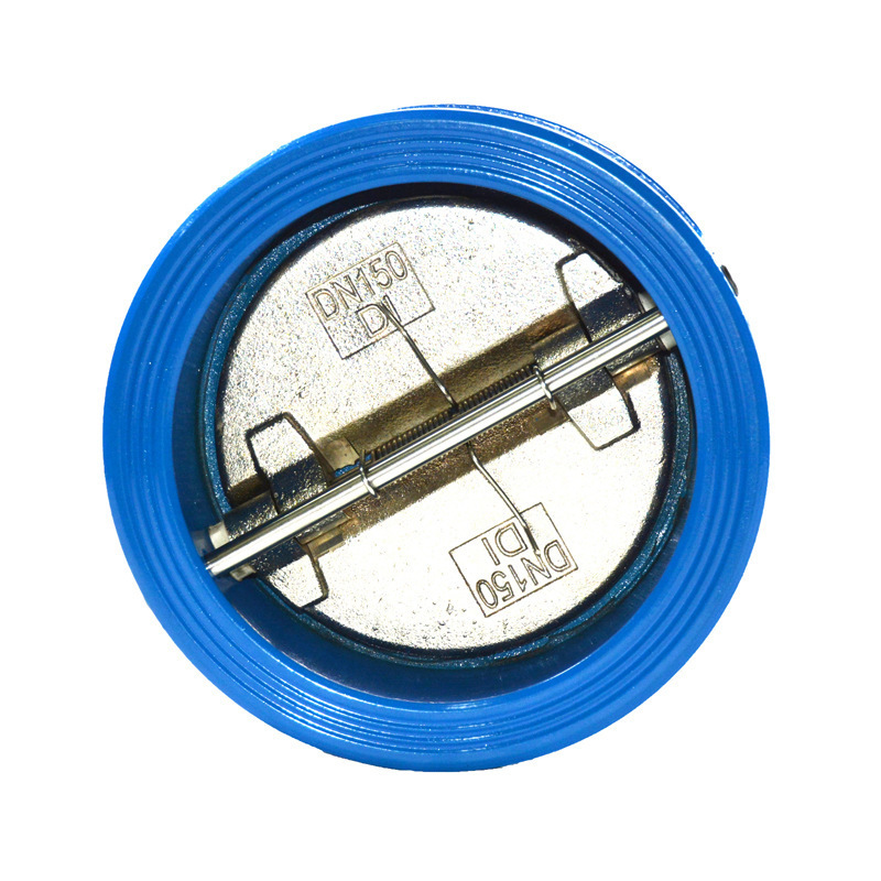 DN150 6 inch PN16 Cast Iron Rubber Butterfly Dual Plate Non Return Check Valve