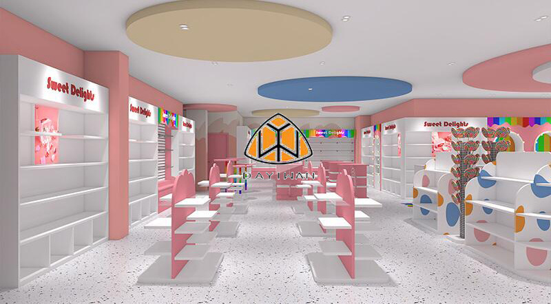 Candy Store Interior Design Shop Fittings And Display Sweet Store Round Candy Display Shop Confectionery Display