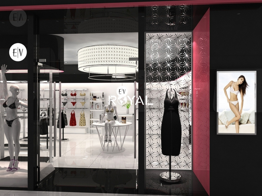 store design for underwear and bra display rack lingerie store showcase