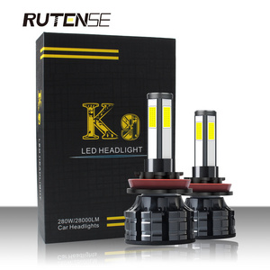 RUTENSE Super Bright Auto Lamps  H4 H7 LED H11 9005 Car Headlight High Low Beam 50W12000LM 12VFog Light Kit