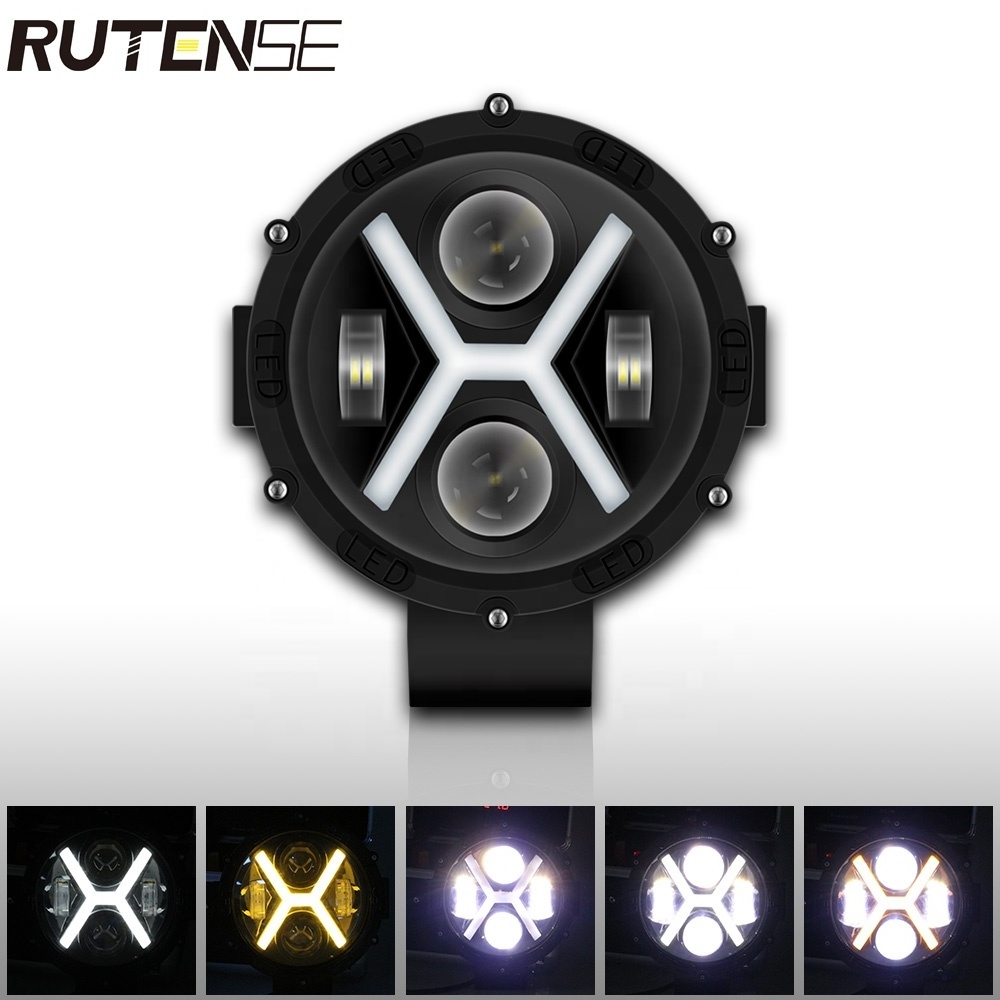 RUTENSE High Power 12V 24V Led Driving Beam Off Road Spot Light 7 inch work light Car Light Accessories