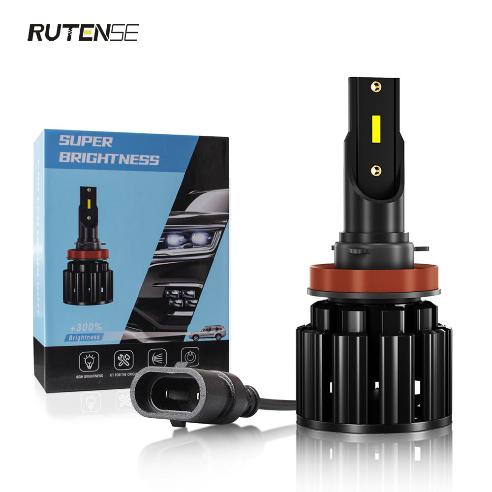 RUTENSE auto lighting systems 6500K 100W 20000LM led canbus h1 9005 h4 h7 car interior led light bulb for car