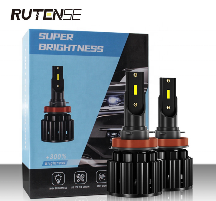 RUTENSE Factory sales auto parts led lights  H4 H7 H11 9005 headlamp 50W car led headlight bulb