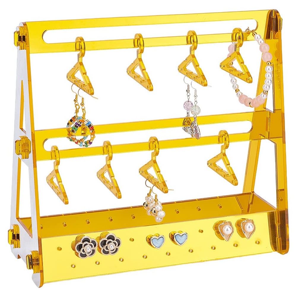 Acrylic Jewelry Organizer Earring Hanger Display Rack Holder Coat Hangers Stand Acrylic Earring Holder