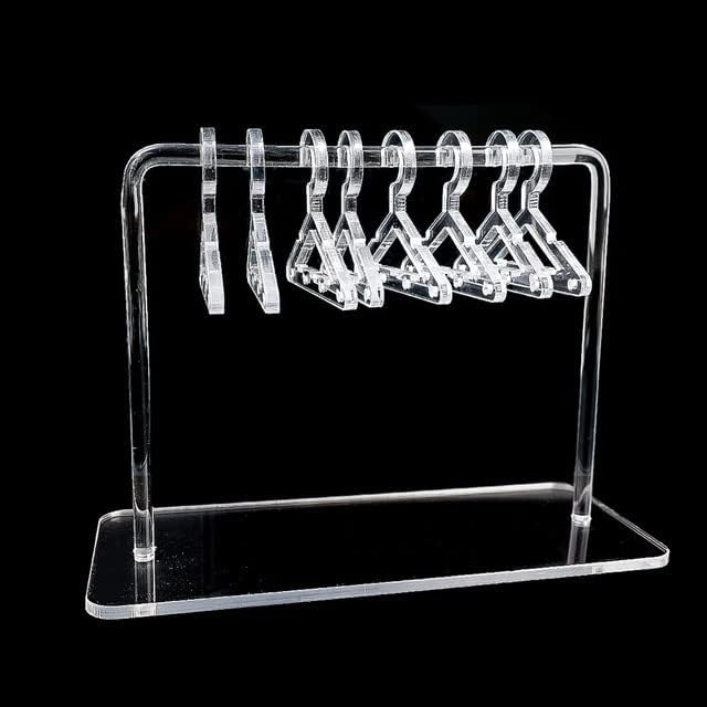 Earring Holder Organizer Hanger Rack With Mini Hangers Acrylic Mini Hanger Earrings Display for Stud Earrings