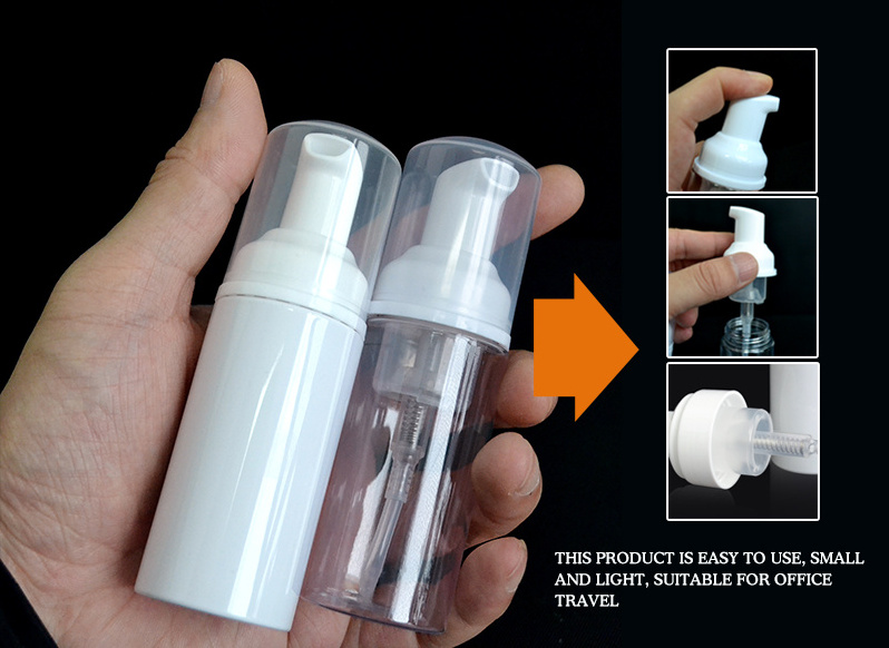 Empty 30ml 50ml 100ml 150ml 200ml 250ml Pet Cosmetic Liquid Soap Dispenser With Foam Pump Bottle