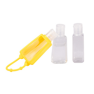 Outdoor Carrying Hand Sanitizer Bottle Disinfectant Bottle 30ml 50 Ml Empty Plastic Hook Spray Bottle Keychain