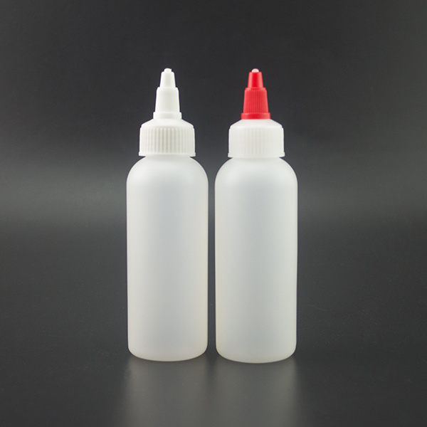 30ml 60ml 100ml clear glue pe soft plastic squeeze bottle with twist top cap