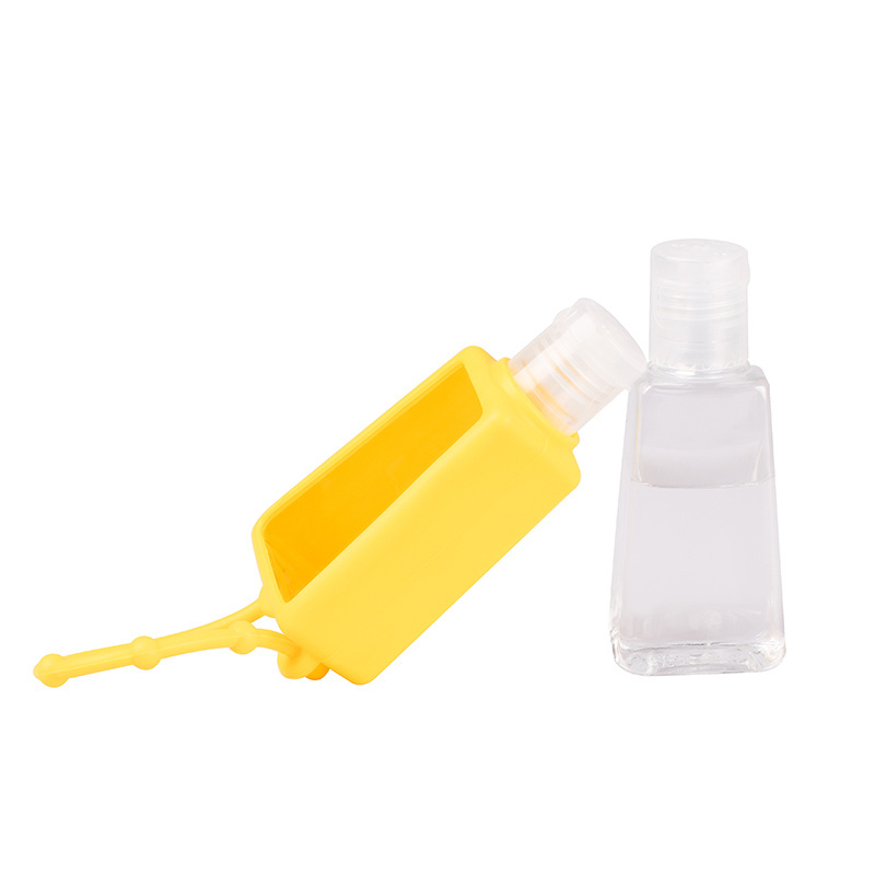 Outdoor Carrying Hand Sanitizer Bottle Disinfectant Bottle 30ml 50 Ml Empty Plastic Hook Spray Bottle Keychain