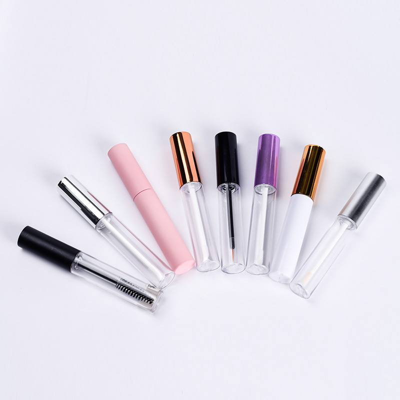 wholesale 10ml clear white pink Lip gloss lip glaze eyeliner tube mascara tube plastic bottle for cosmetic container