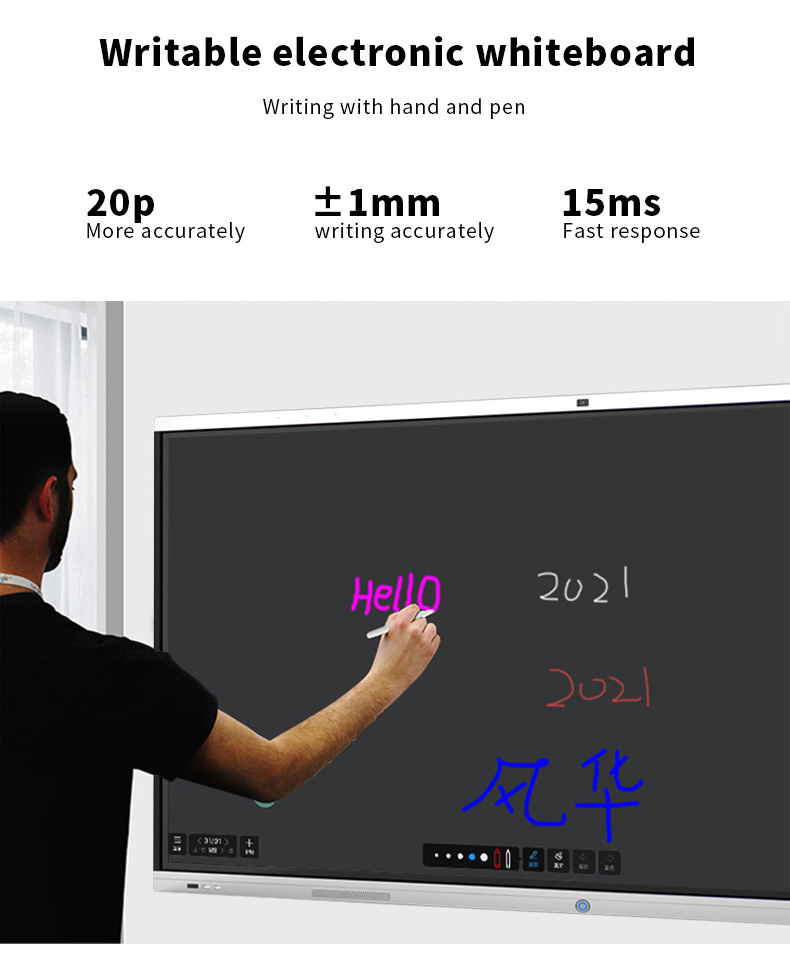 classroom interactive flat panel touch screen smart white board digital interactive whiteboard