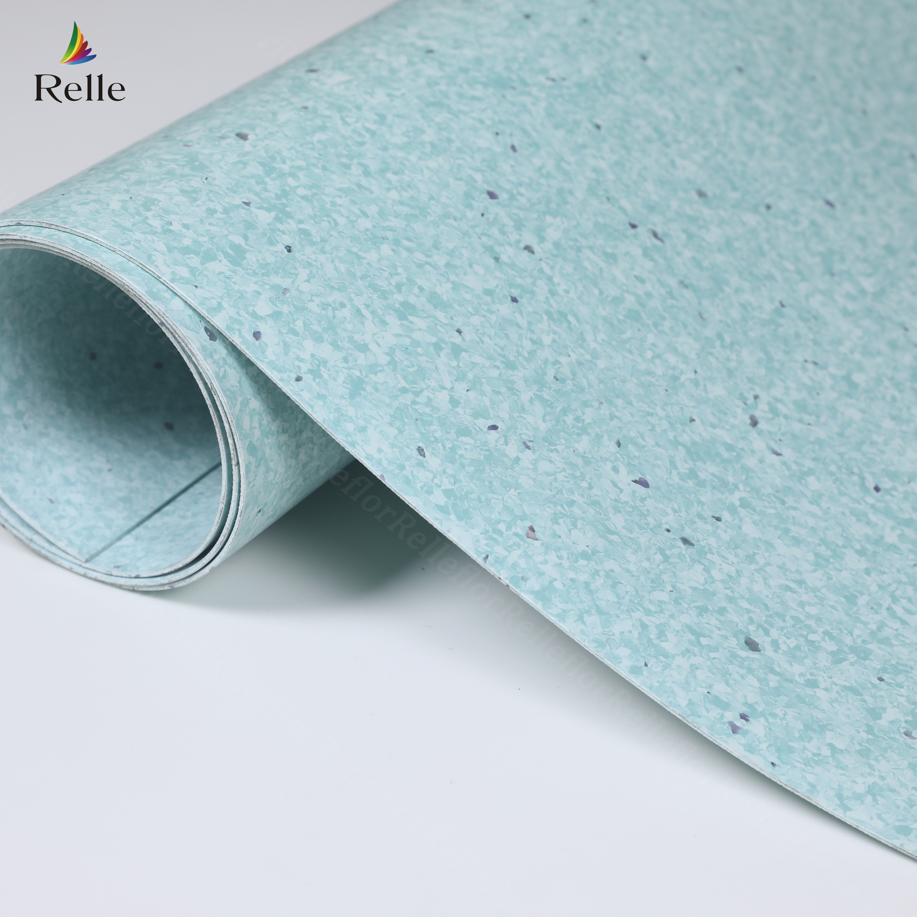 Relle Glue Down Soundproof 2mm Thick 20 Metre PVC Homogeneous Linoleum Vinyl Flooring Cover Roll Prices