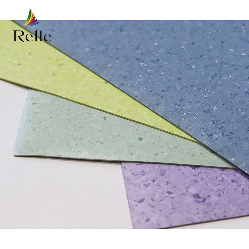 Relle Glue Down Soundproof 2mm Thick 20 Metre PVC Homogeneous Linoleum Vinyl Flooring Cover Roll Prices