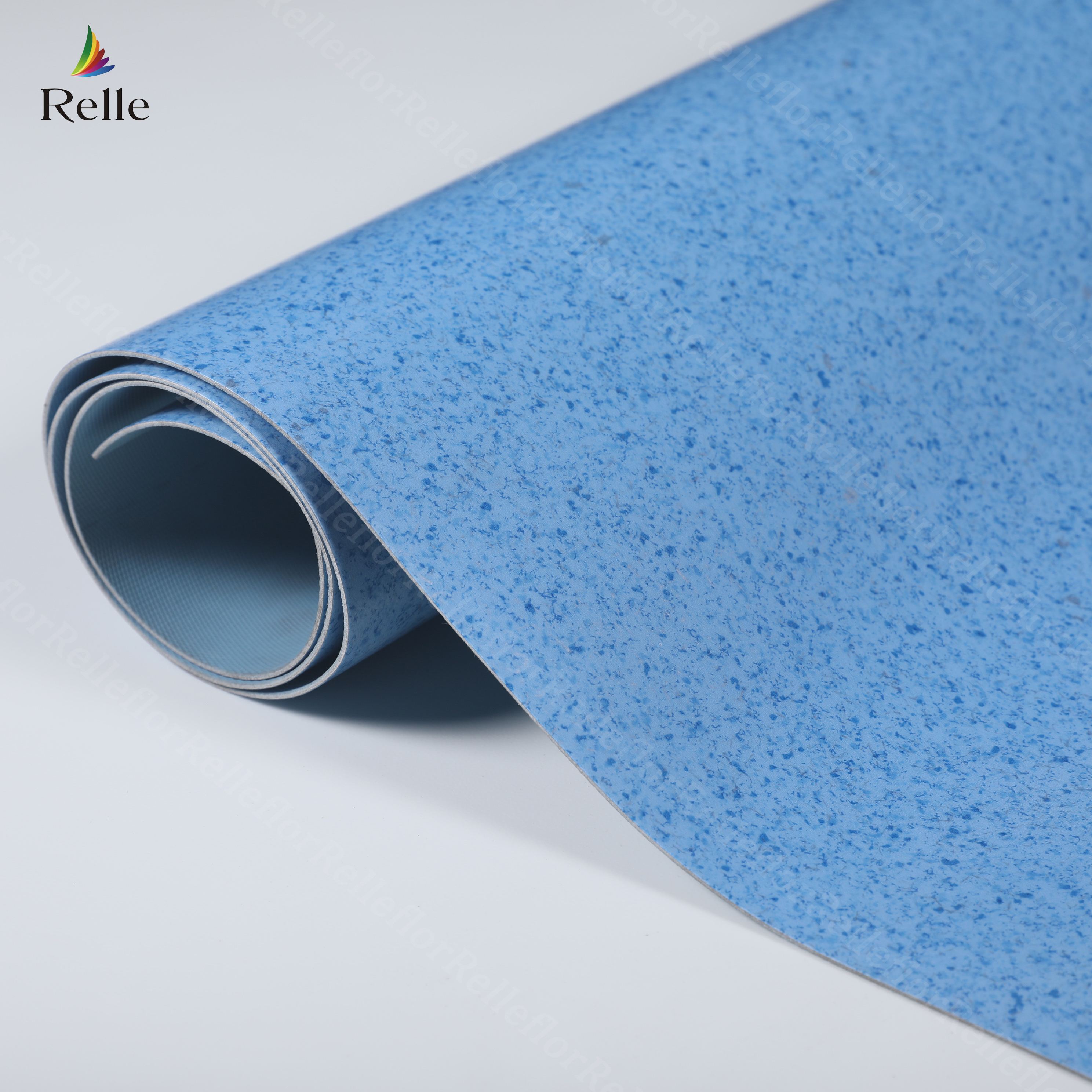 Relle heterogeneous pvc flooring vinyl rolls anti-slip foam backed marine vinyl floor