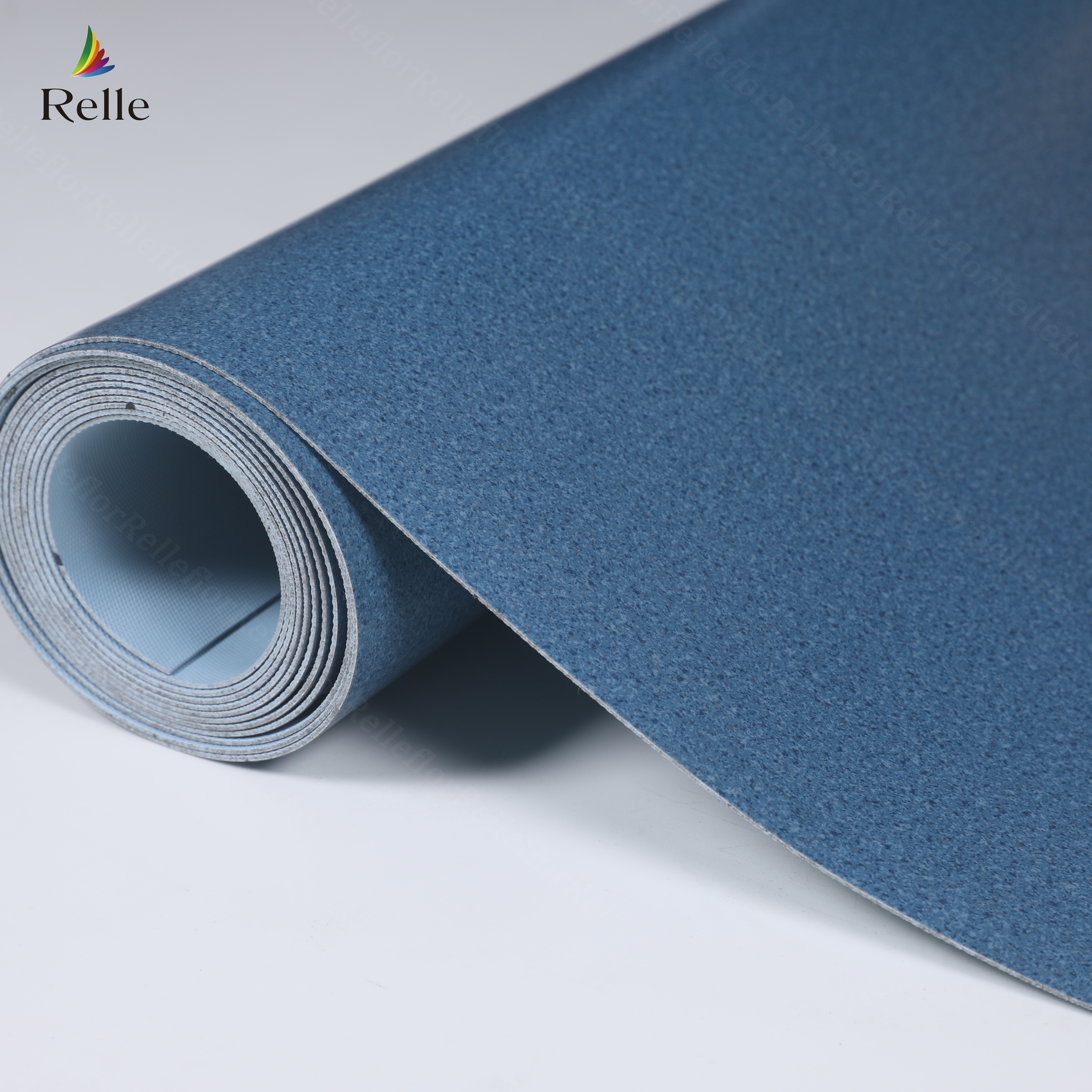 Relle heterogeneous pvc flooring vinyl rolls anti-slip foam backed marine vinyl floor