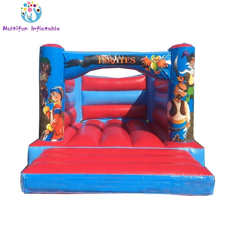 Carnival Party Fun Red and Blue Low Height Bouncy Castle Inflatable Toddlers Jumping Castle Purchase