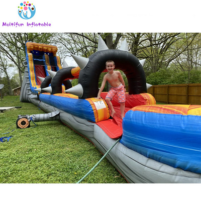 Rock Star Water Slide Inflatable Water Slide with Swimming Pool