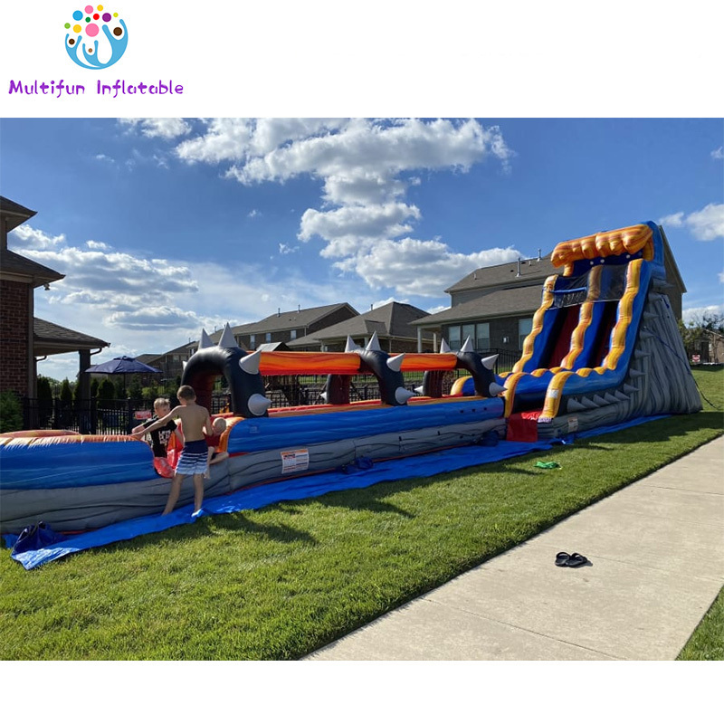 Rock Star Water Slide Inflatable Water Slide with Swimming Pool