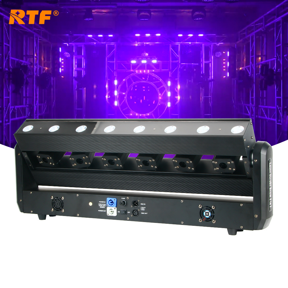 RTF DJ Nightclub 6 Heads Full Color Laser Bar Lights 6 Eyes RGB Laser Strobe Amber Beam 3in1 Moving Head Stage lights