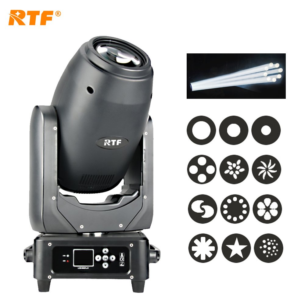 RTF 250w led 3in1 zoom moving head dmx gobo prism spot wash light for dj disco stage light