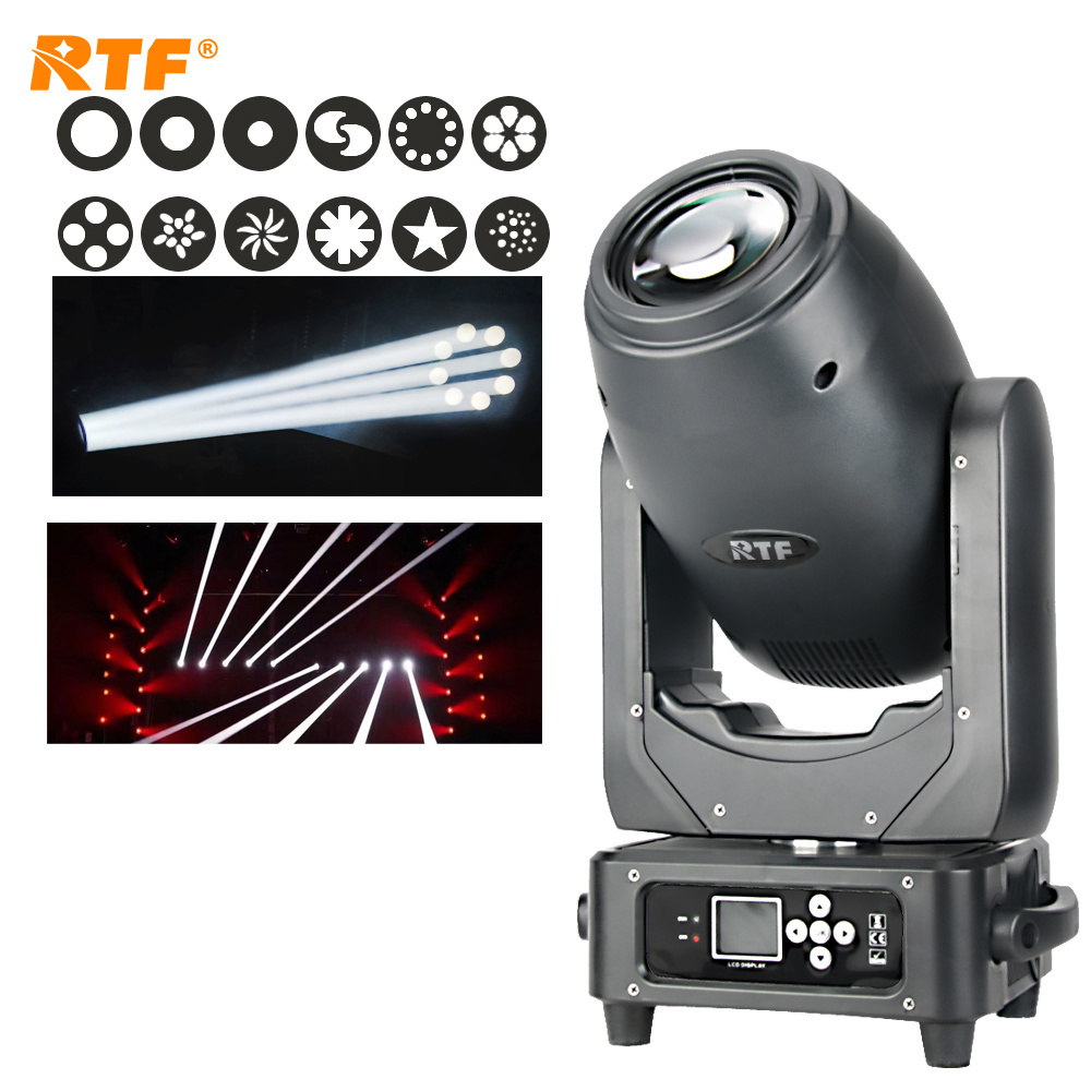 RTF 250w led 3in1 zoom moving head dmx gobo prism spot wash light for dj disco stage light