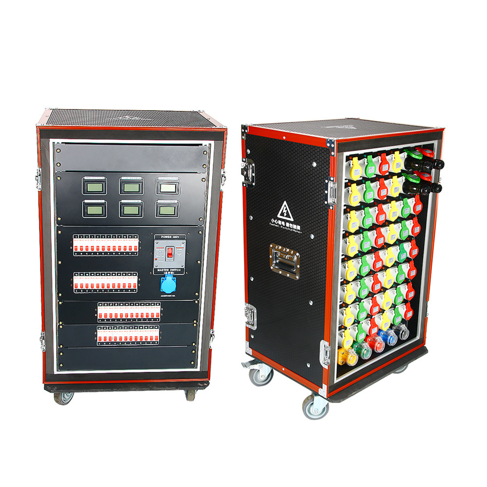 48 channels socapex output power distro IP65 transformer box with industrial socket led power distribution electrical