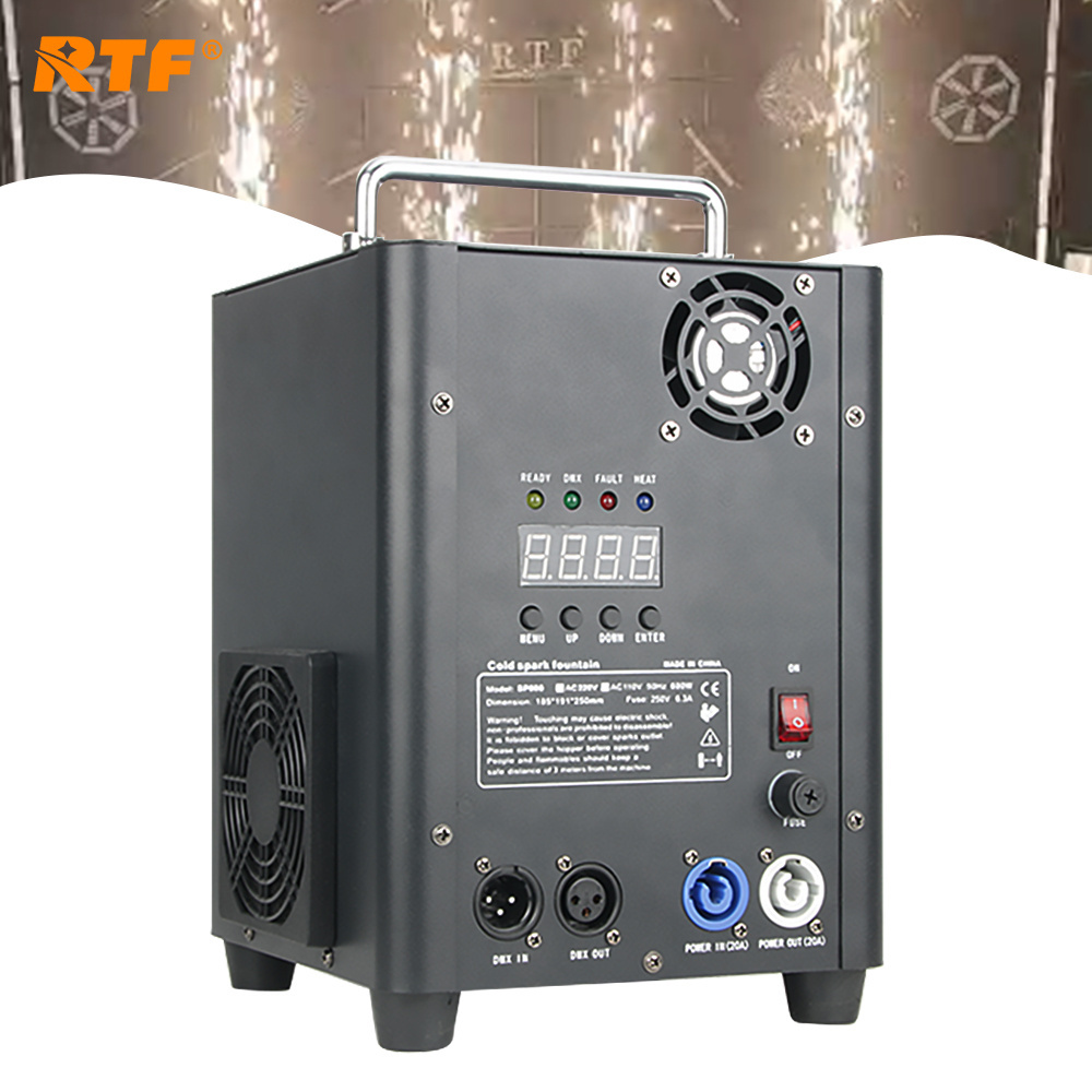 RTF 650w cold spark remote wireless controller mini dmx sparkler firework cold spark machine for stage birthday party