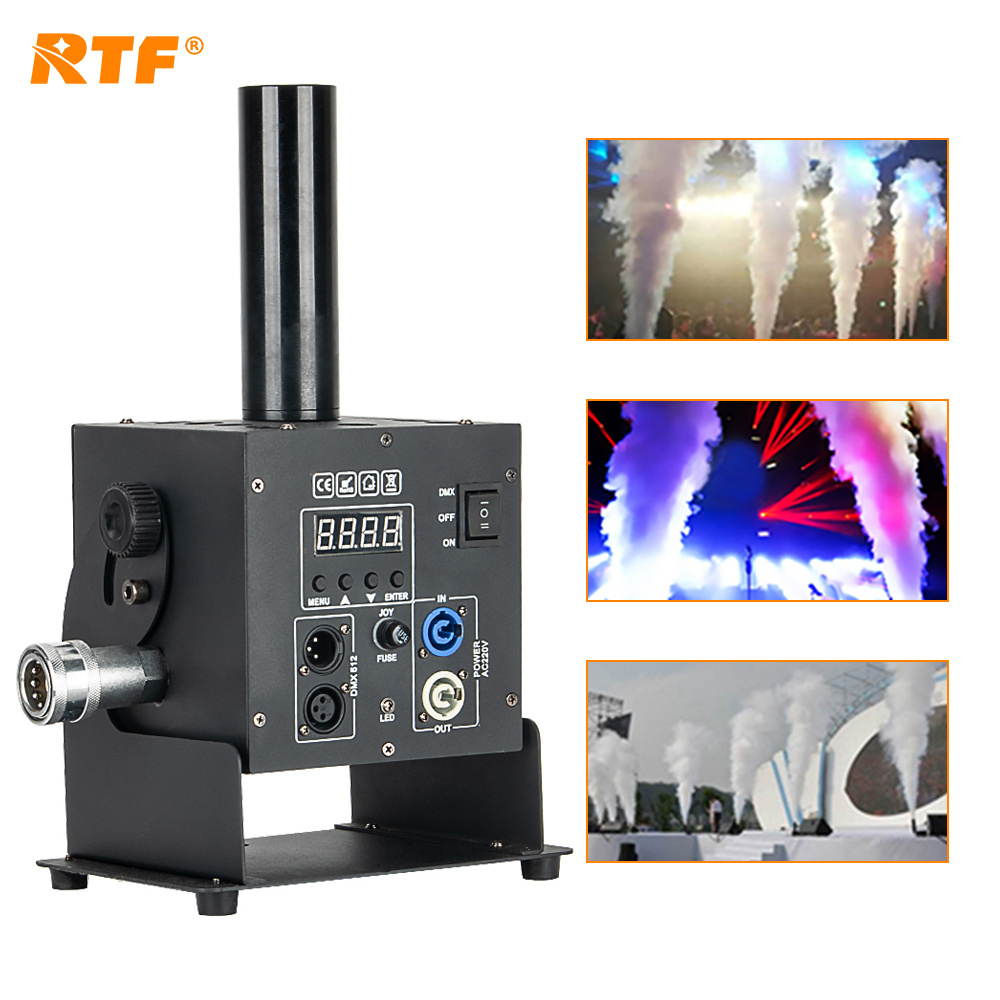 RTF CO2 jet machine led 12x3w 3in1 rgb smoke fog machine dmx512 control stage light for wedding party