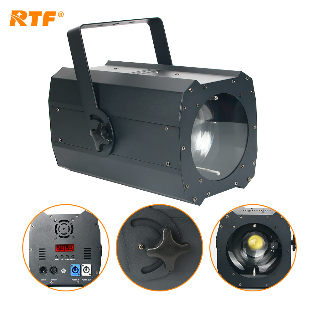 RTF SHOW TV Studio 200W led COB Zoom Fresnel Spotlight warm white dimmable Theater LED Studio Light