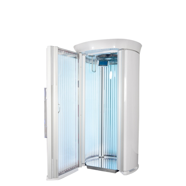 High quality Vertical Tanning Solarium tan Machine Tanning Bed with Germany UV lamp tubes