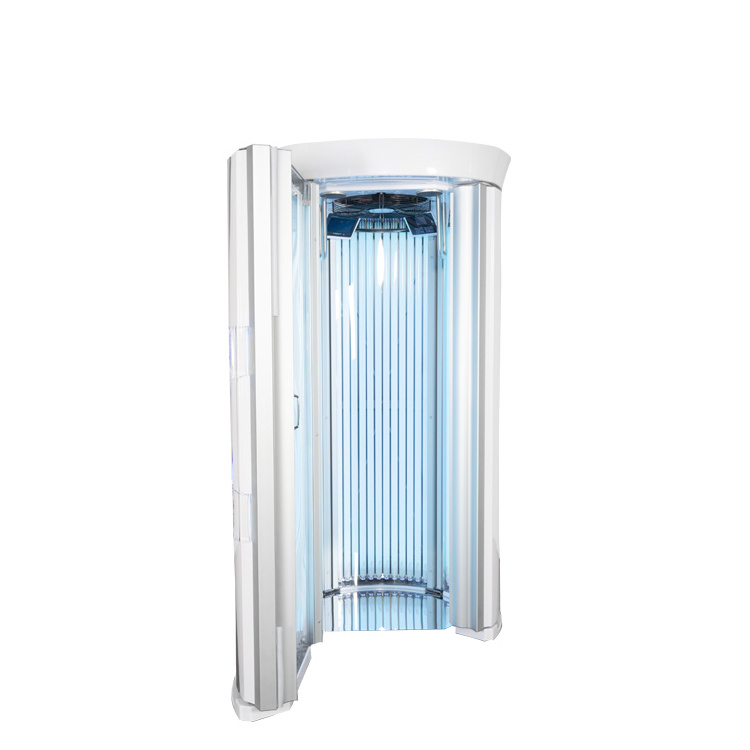 High quality Vertical Tanning Solarium tan Machine Tanning Bed with Germany UV lamp tubes