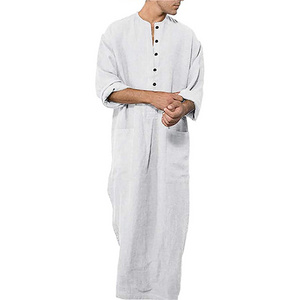 2024 fashion jubba for men arabic thobe traditional muslim men dress white men thobe abaya new designs