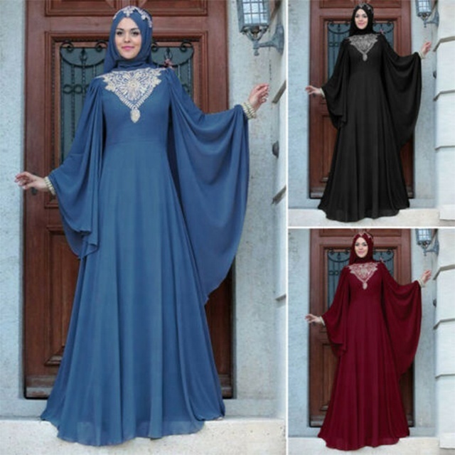 Fashion islamic Clothing black abaya women muslim dress 2023 dubai abaya kaftan muslim dress from turkey