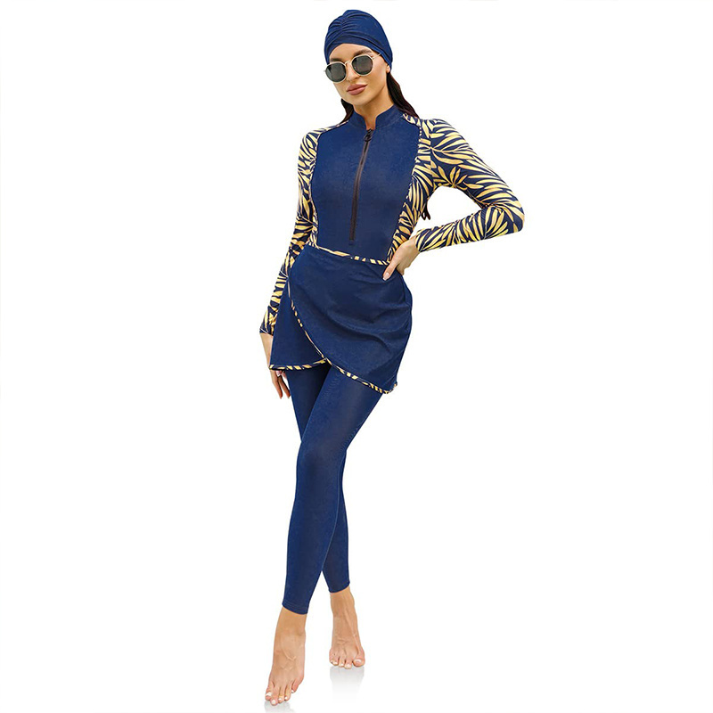 High Quality swimwear women for muslim Swimsuit  from turkey Islamic Burkinis Wear Bathing Suit muslim swimming suit women