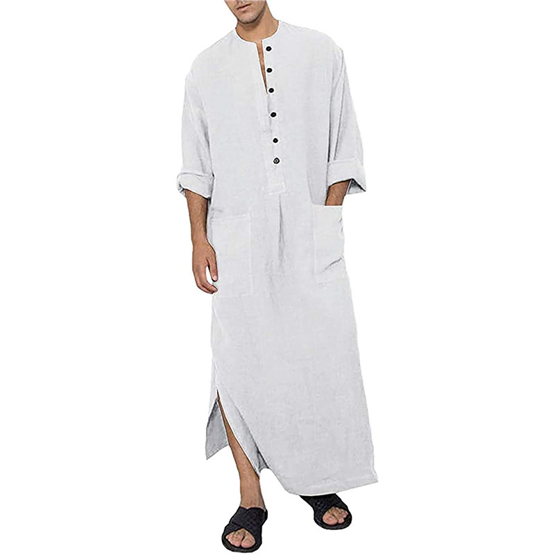 2024 fashion jubba for men arabic thobe traditional muslim men dress white men thobe abaya new designs