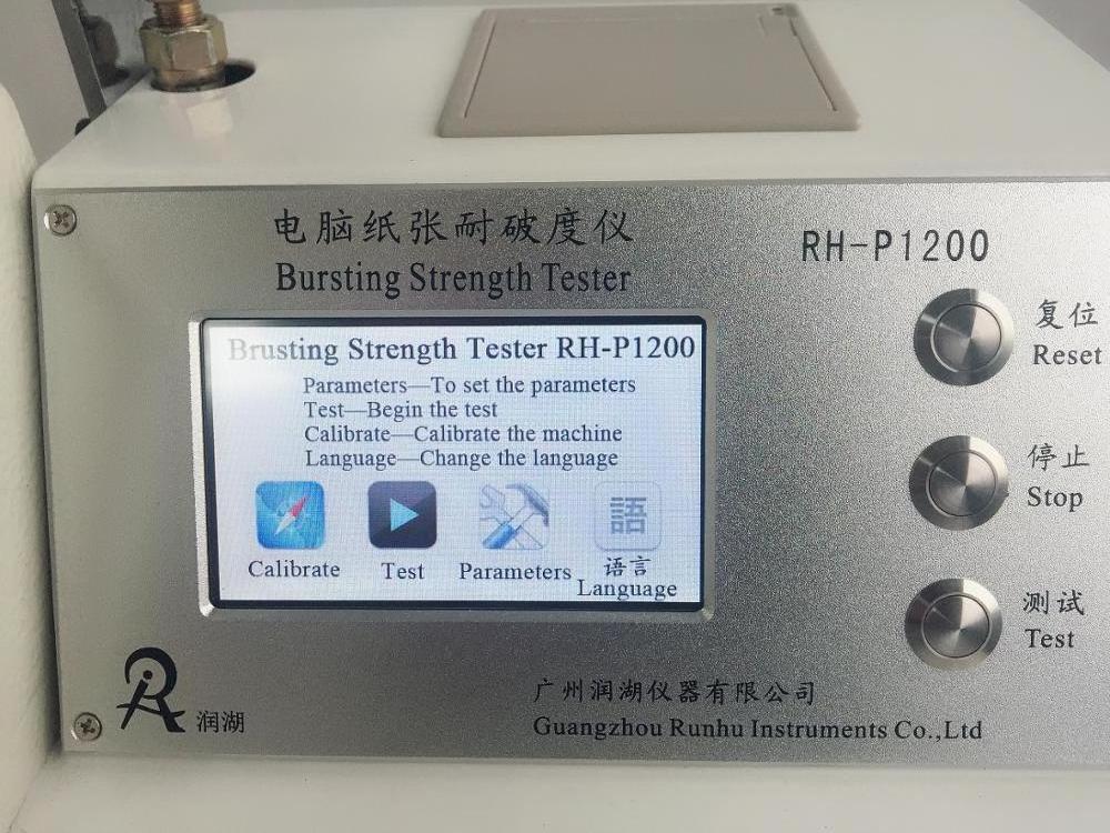 Paper Bursting Strength Tester RH-P1200 Mullen Strength Tester Cardboard Paperboard Bursting Strength Tester