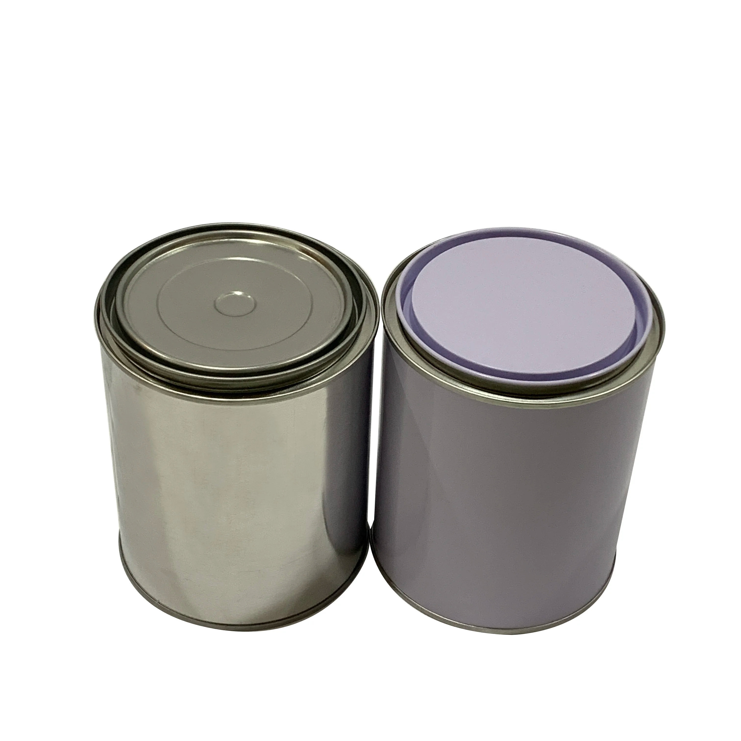 Popular 200ml 250ml 400ml 500ml 800ml 1000ml round empty metal tin cans are used for paint or glue