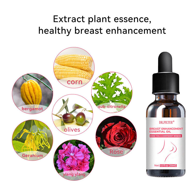 OEM/ODMA 30ml Natural Vegan Breast Firming Cream Women's Enlargement Big Boobs Tight Massage Breast Enhancement Essential Oil