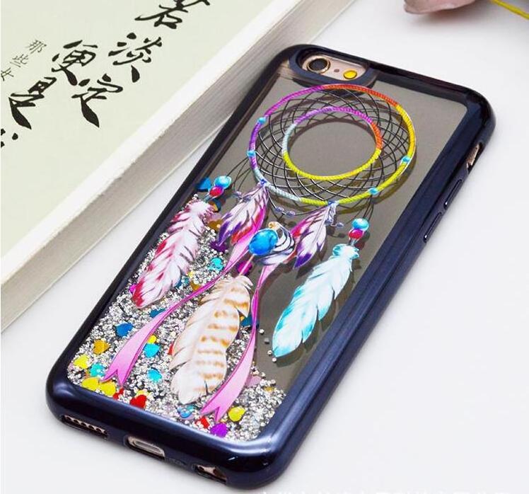 Phone case glitter liquid water quicksand Electroplated TPU liquid soft mirror protective cover for Samsung J4 plus case