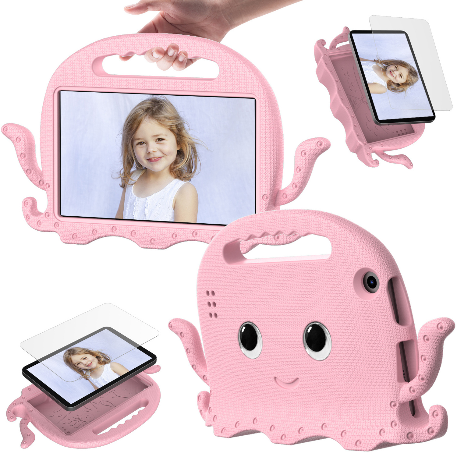 EVA Children Tablet Cover Case For Amazon Kindle Fire HD7 2022/ 2019/2017/2015 Shock proof Kids Tablet Cover