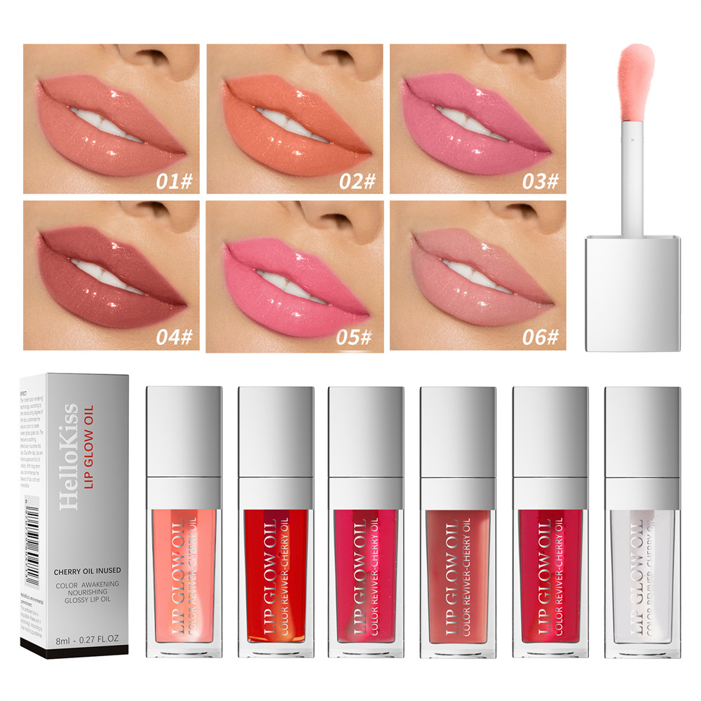 Beauty custom lip oil private label moisturizing 5 colors liquid tinted lip oil lip gloss