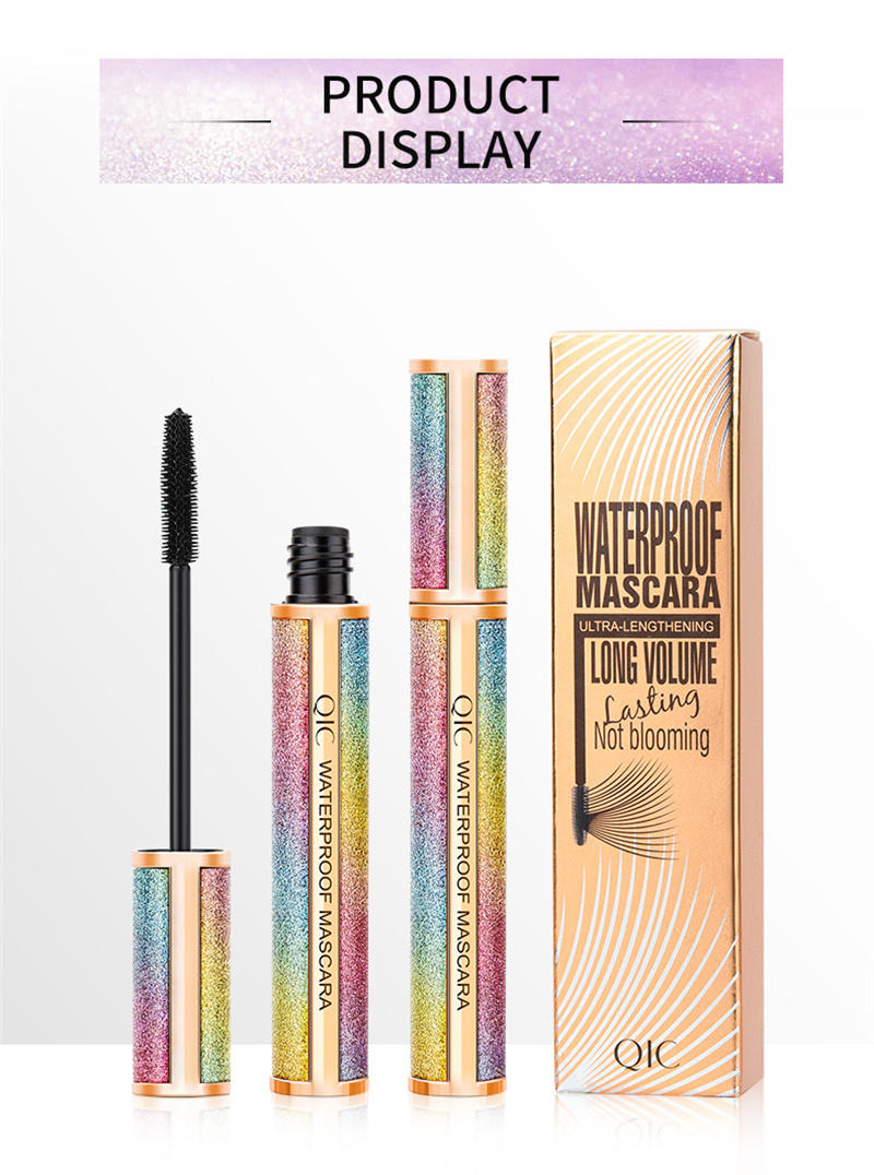 New Makeup Eye lash Rose Gold Best Mascara 4D Silk Fiber EyeLash waterproof Mascara