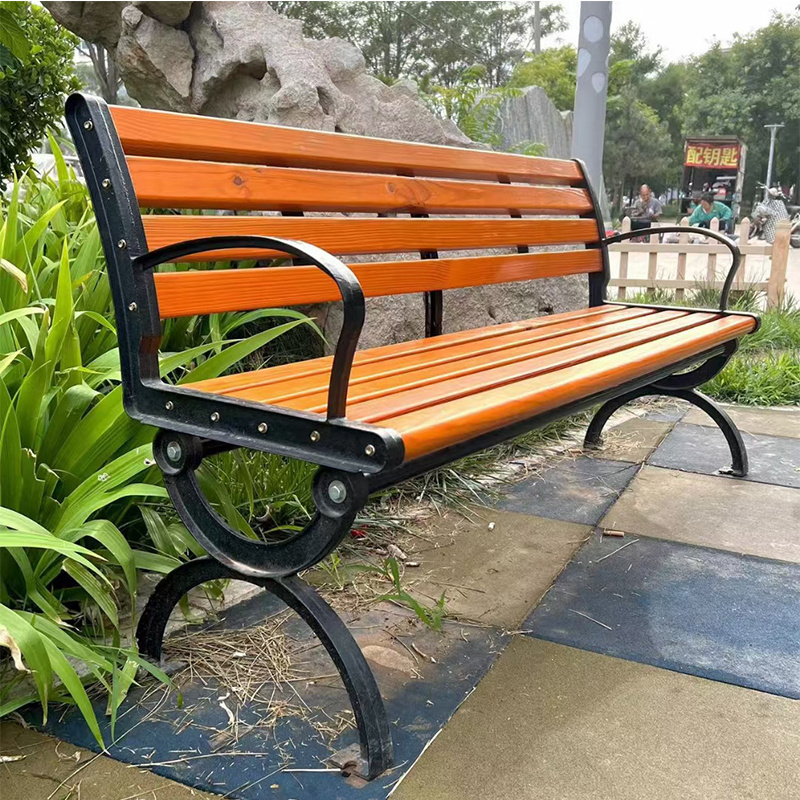 Modern design rustic cast iron bench luxury outdoor bench wrought iron patio benches