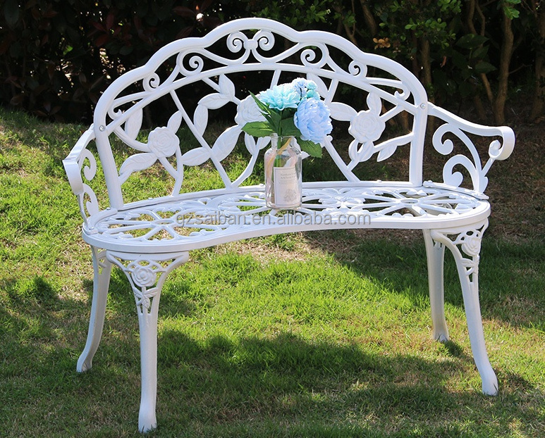 Wholesale lron Metal Aluminum Benches Metal Garden Chair Outdoor Antique Garden Patio Benches For Parks And Plazas